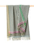 Lambswool Throw Cream Green Blue Small Block