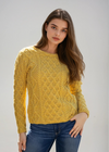 IrelandsEye Lambay Aran Sweater | Sunflower
