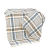 John Hanly Sky Beige Gaurd Check Throw