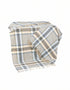 John Hanly Sky Beige Gaurd Check Throw