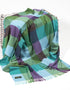 John Hanly Green Blue Marine Block Throw