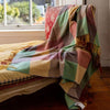 John Hanly Check Lambswool Throw Blanket
