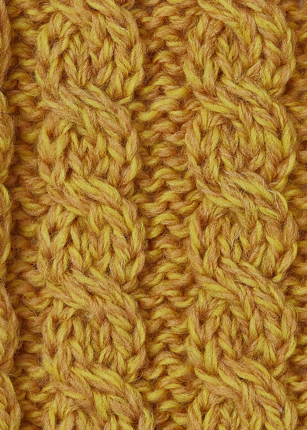 Aran V Neck Vest | Sunflower - Clearance *XS-ONLY*