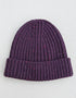 Aran Donegal Fleck Wool Hat - Plum Purple