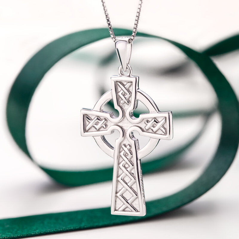 Sterling Silver Double Sided Celtic Cross