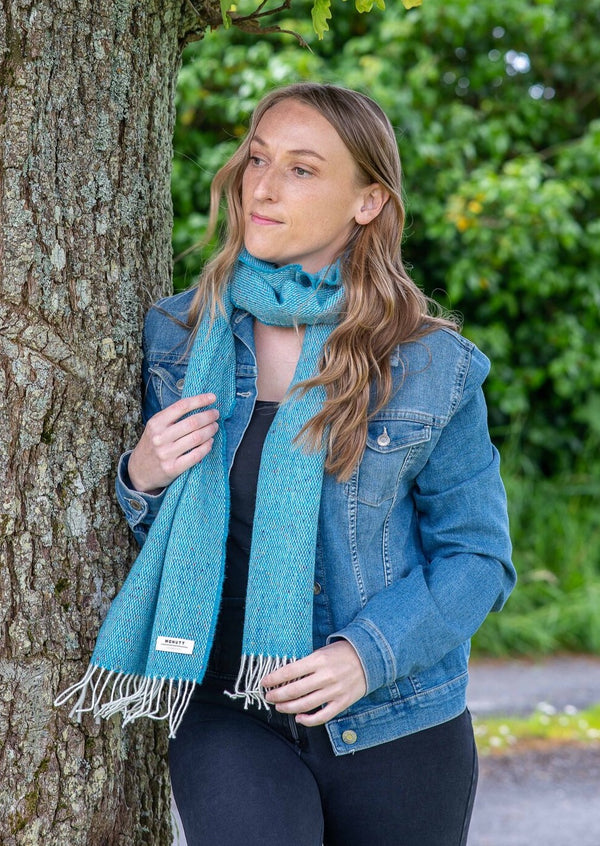 McNutt Donegal Peacock Tweed Scarf