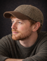 Donegal Tweed Baseball Cap | Irish Brown Salt & Pepper | Hatman of Ireland