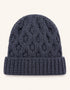 Aran Merino Wool Beanie Hat | Charcoal - Clearance