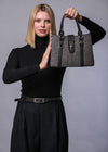 Mucros Jessica Bag | Grey Herringbone