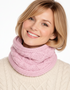 Supersoft Merino Wool Snood Scarf | Pink - Clearance