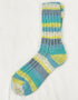 Soft Merino Wool Fair Isle Socks | Grey Green Blue Yellow