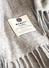 Mcnutt 100% Cashmere Throw | Natural and Dove