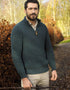 Men's Aran Fisherman's 1/2 Zip Sweater | Peacock