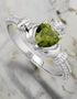August Claddagh Birthstone Ring