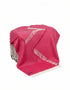 Oversized Merino Wool Cashmere Throw Raspberry Herringbone