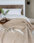 John Hanly Oversized Cashmere Throw - Beige