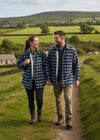 Lee Valley Fleece Lined Shirt | Navy Green Check