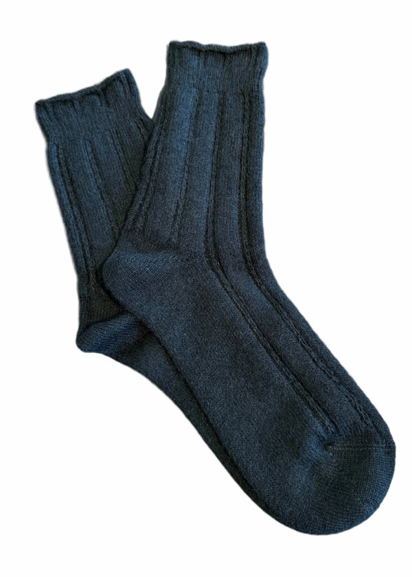 West of Ireland Superfine Alpaca Socks | Black