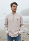 Lee Valley Grandfather Shirt | Red Navy Stripe