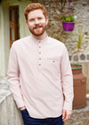 Grandfather Shirt | Red Navy Stripe