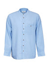 Lee Valley Linen Grandfather Shirt | Melange Sky Blue