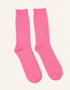 Wild Donegal Cashmere Blend Socks | Pink | Luxury Irish Knitwear