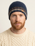 Erin Rib Turnup Hat | Navy Wool