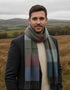 Foxford Lambswool Scarf | Autumn Contemapry Stripe