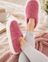 Sheep by the Sea Wool Slippers | Pink