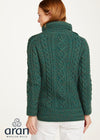 Ladies Aran Roll Neck Sweater