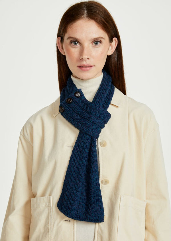 Aran Loop Scarf - Atlantic
