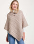 Aran Woollen Mills Cable Knit Poncho – Oatmeal