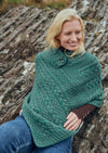 Aran Poncho | Army Green