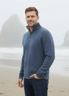 IrelandsEye Men's Zip Sweater | Blue Stone