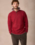 Men's Lambswool Quarter Zip Sweater | IrelandsEye | Crimson