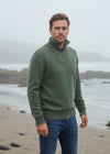 IrelandsEye Men's Zip Sweater | Duck Green