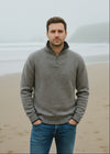 IrelandsEye Men's Zip Sweater | Ghost Grey