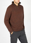 IrelandsEye Men's Zip Sweater | Pebble Marl