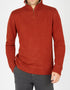 Men's Russet Lambswool Quarter Zip Sweater | Ireland's Eye | Made in Ireland