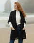 Aran Pocket Shawl | Black
