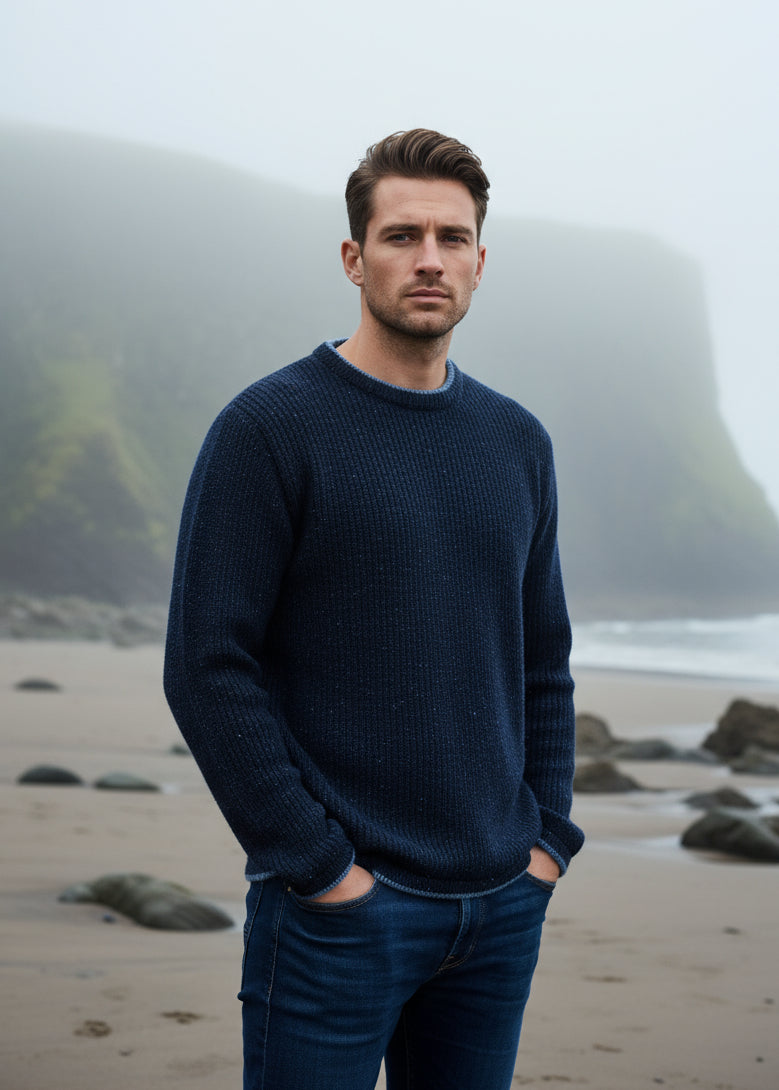 IrelandsEye Roundstone Sweater | Navy