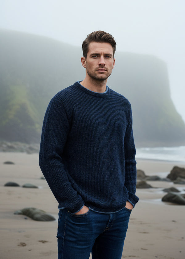 IrelandsEye Roundstone Sweater | Navy