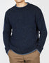 Men's Roundstone Wool Cashmere Sweater - Navy | Ireland's Eye Knitwear