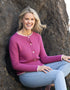 IrelandsEye Killiney Cardigan | Boysen Berry