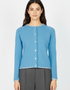 IrelandsEye Killiney Cashmere Mix Cardigan | Azure Blue