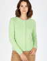 IrelandsEye Killiney Wool Cashmere Cardigan | Mint Green