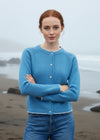 IrelandsEye Killiney Cardigan - Azure Blue