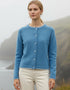 IrelandsEye Killiney Cardigan | Azure Blue