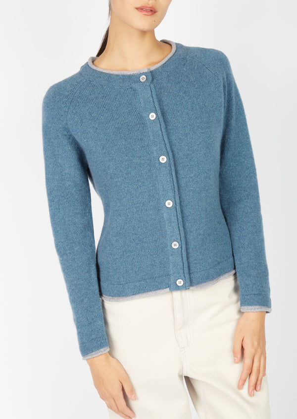 IrelandsEye Women's Killiney Cardigan - Harbour Blue