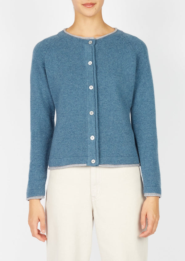 IrelandsEye Women's Killiney Cardigan - Harbour Blue